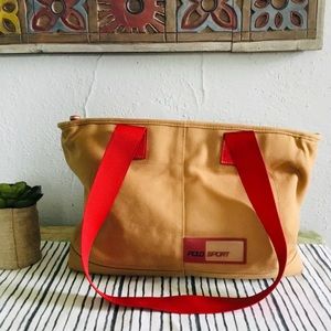 Polo sport tote bag with zipper